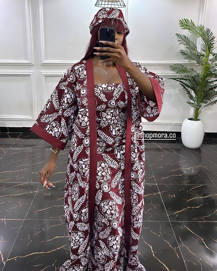 Ankara kimono set