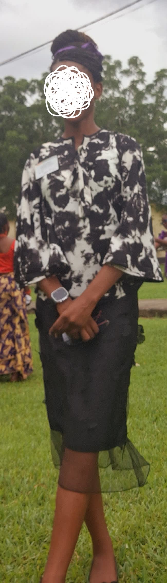 Butterfly top and Lace skirt