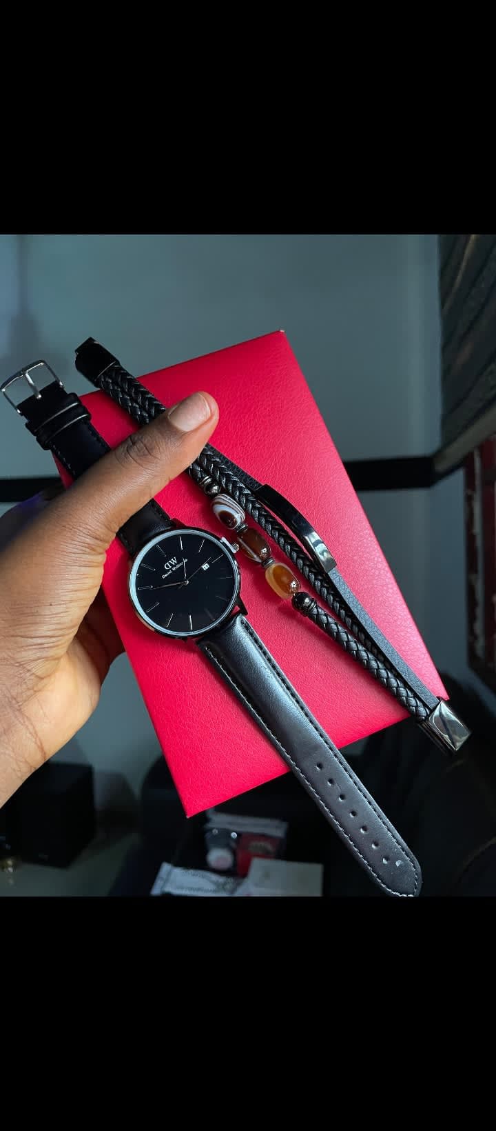 Mens wrist stack combo (black)