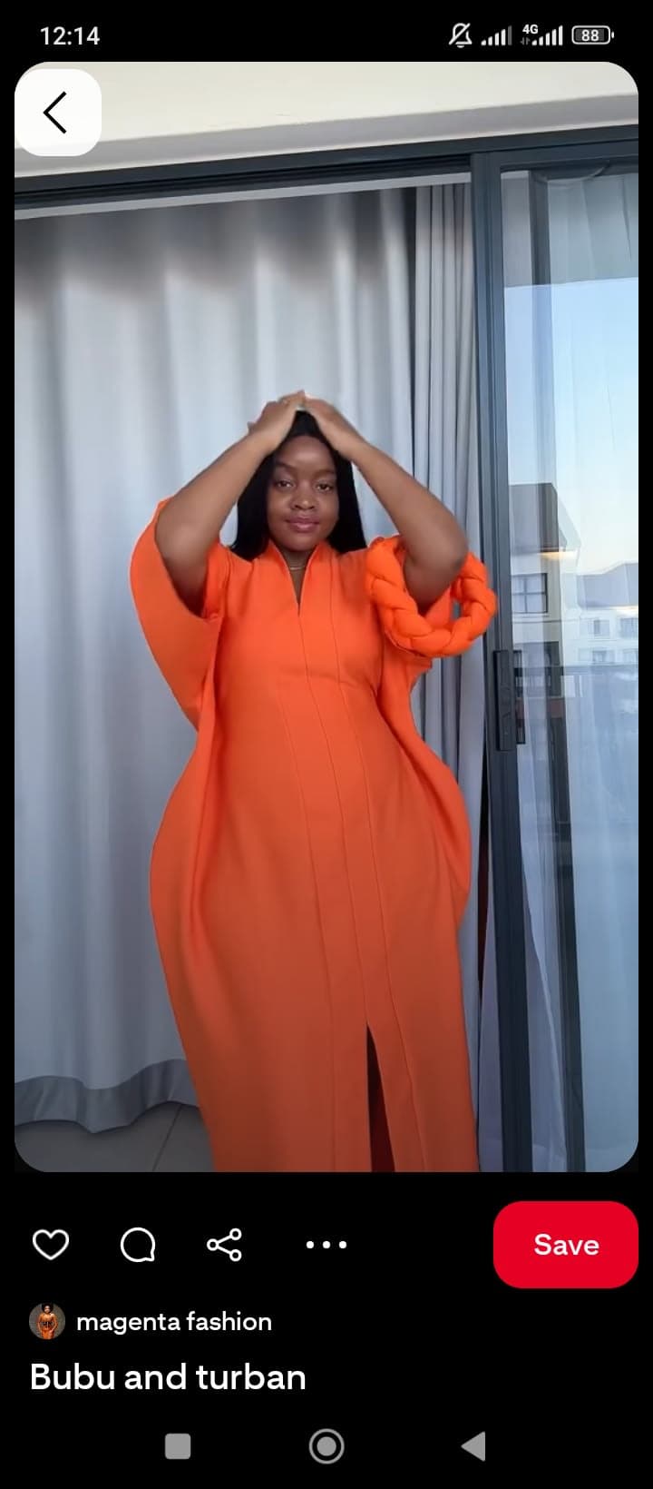 Bubu gown with a free turban