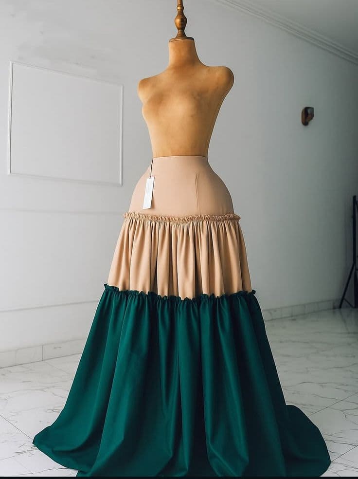 2 layers cottage skirt
