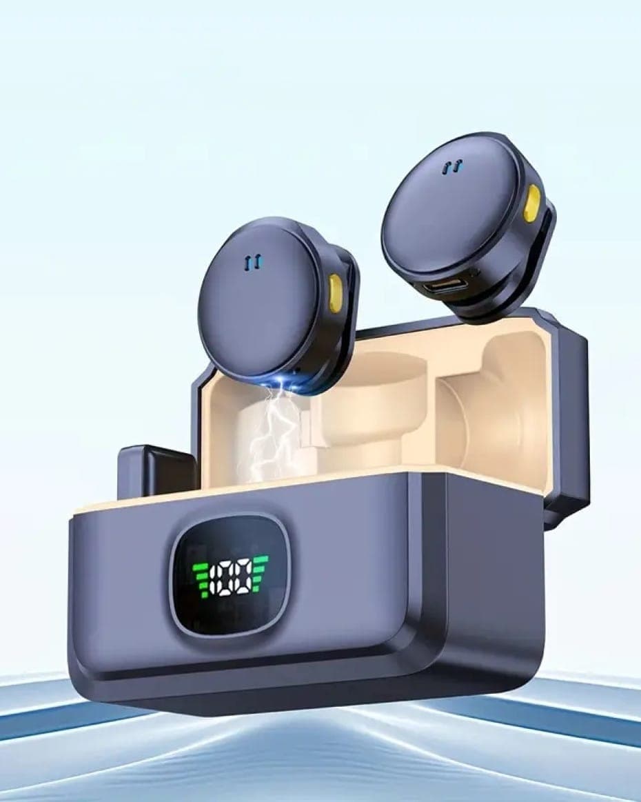 Double wireless magnetic mic